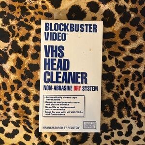 Vintage Blockbuster Video VHS Head Cleaner Non-Abrasive Dry System
